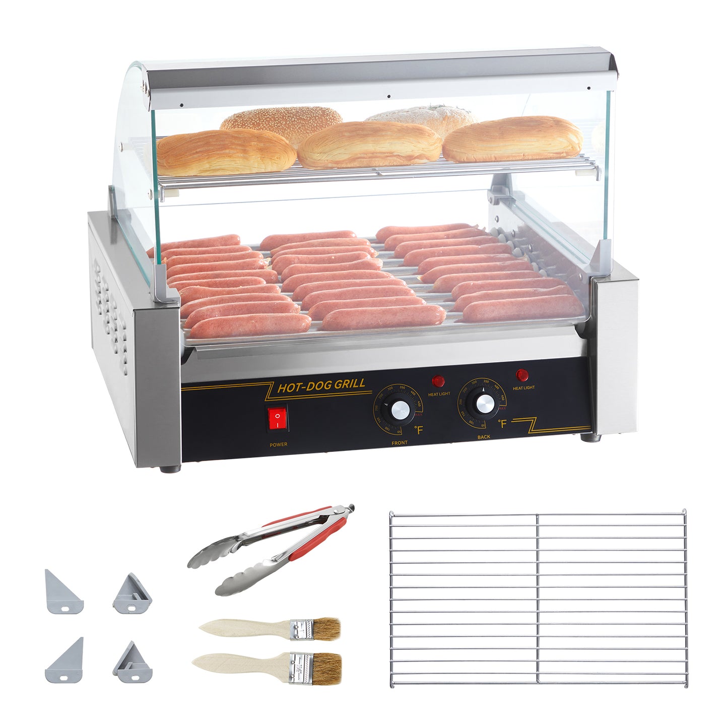 Succebuy Commercial Hot Dog Roller Sausage Maker Barbecue Grill