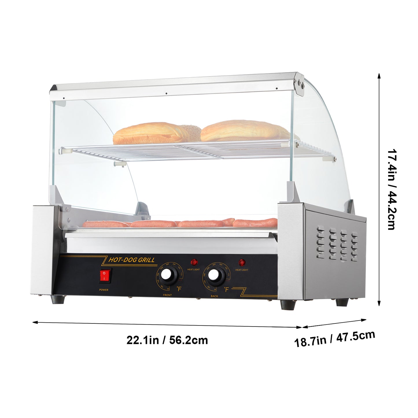 Succebuy Commercial Hot Dog Roller Sausage Maker Barbecue Grill