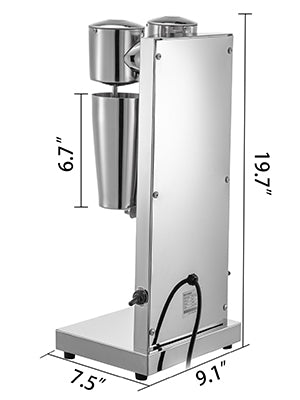 VEVOR Milk Shake Machine Commercial Auto Shaker for Drinks