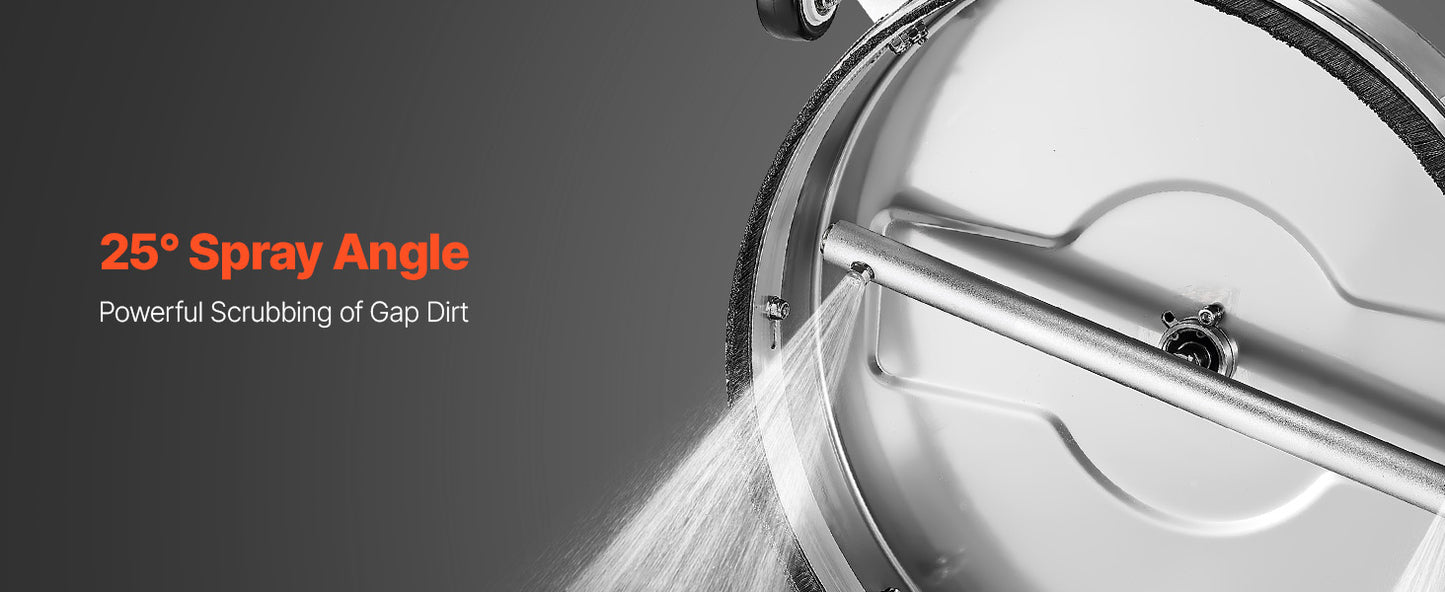 VEVOR Pressure Washer Surface Cleaner Stainless Steel With 4 Wheels