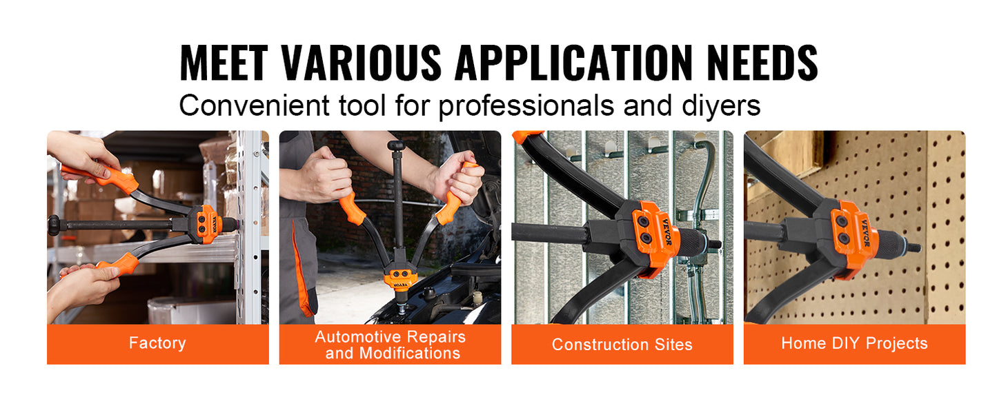 SucceBuy Rivet Nut Tool Kit With Metric And SAE Mandrels