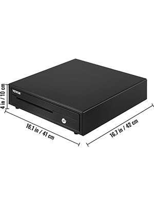 SucceBuy 12V Cash Register Drawer With Removable Coin Tray