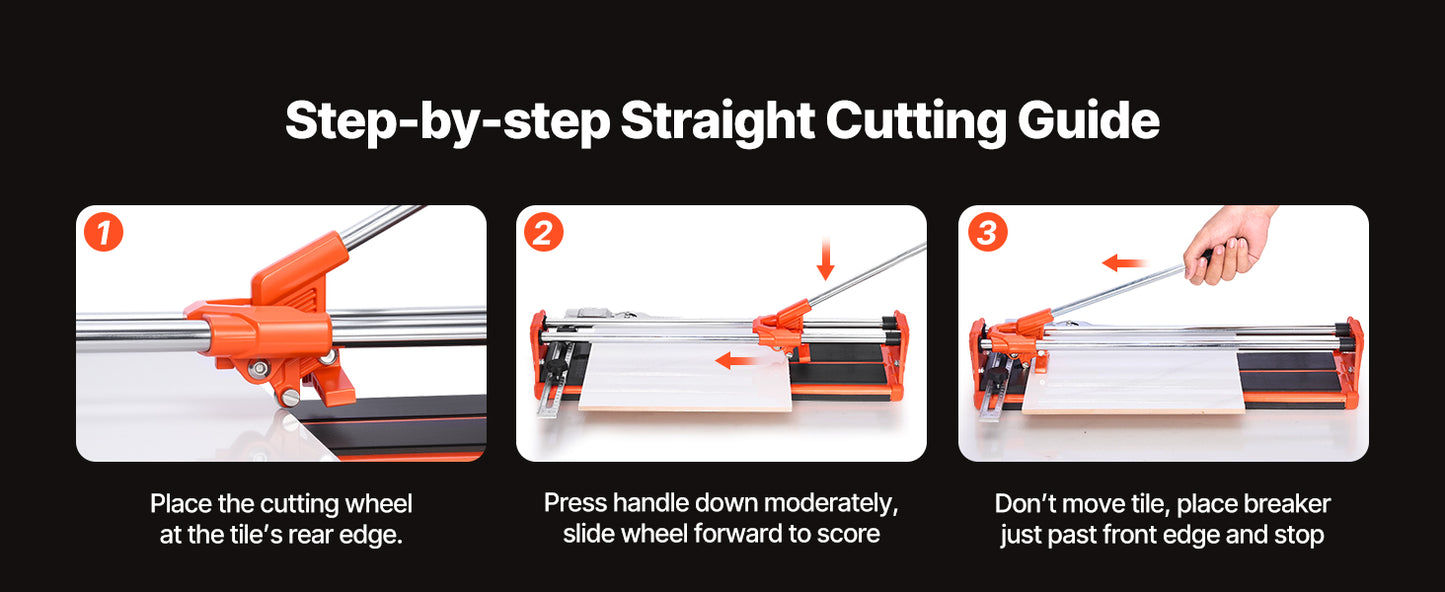 Manual Tile Cutter For Wall And Polished Tiles With Double Rails