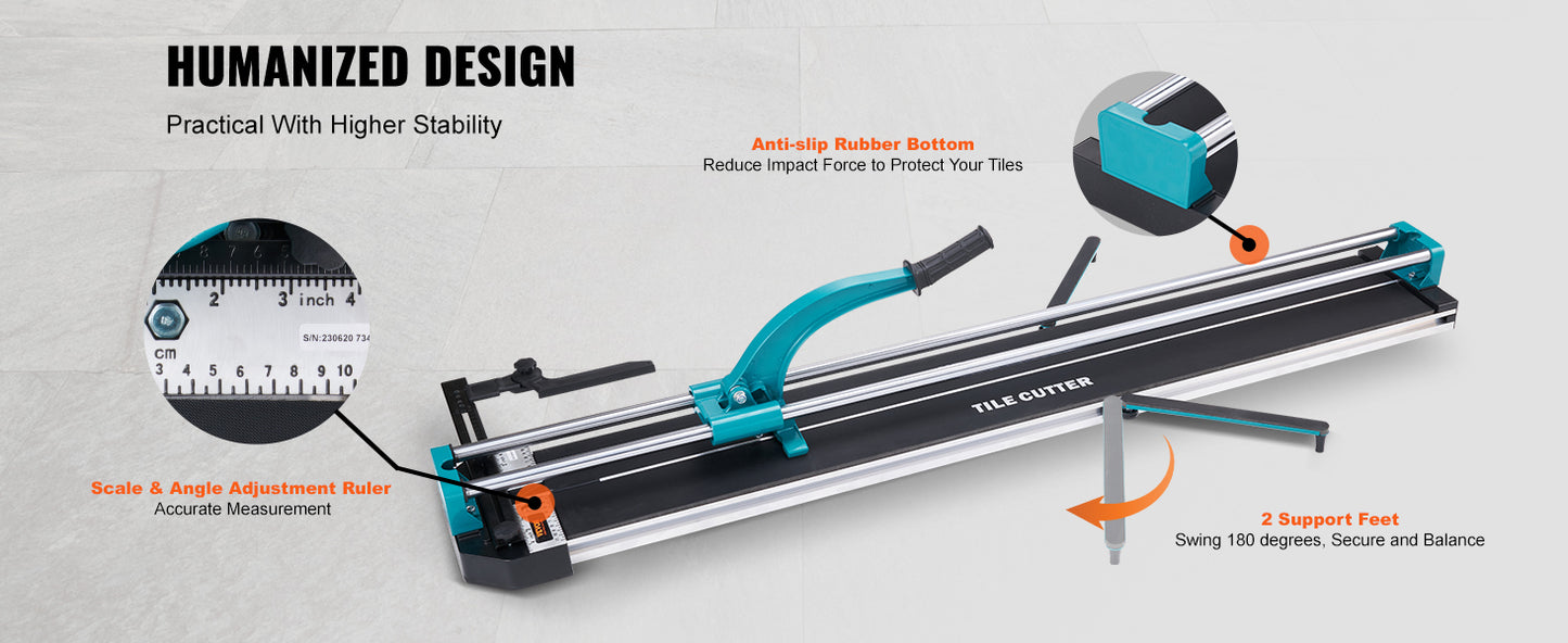 SucceBuy Manual Tile Cutter With Laser Positioning Rails