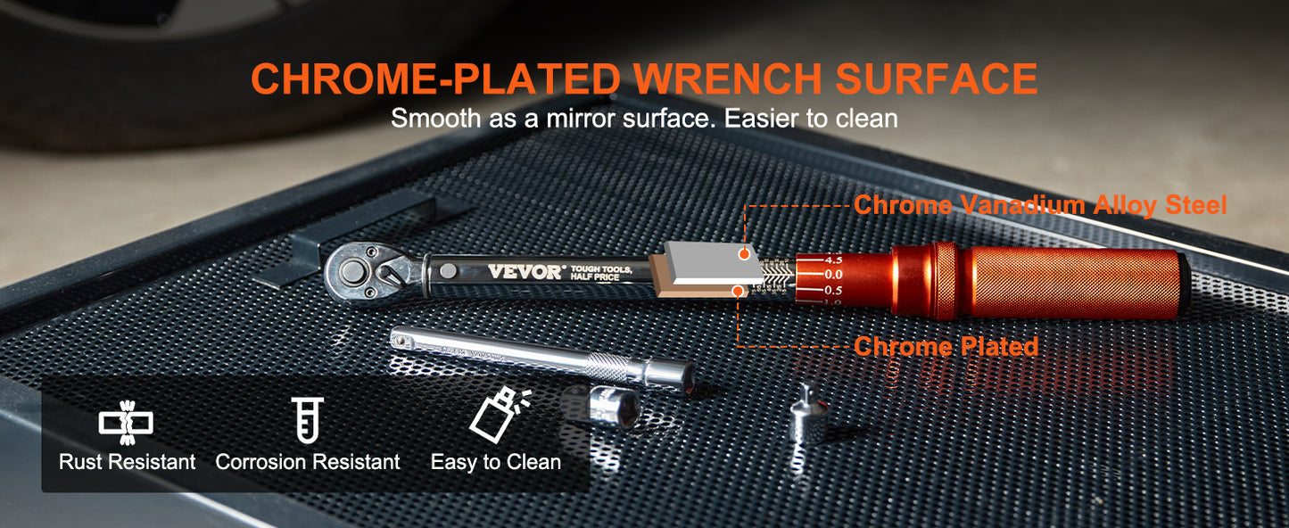 SucceBuy Mechanical Torque Wrench Set With Precision Pointer Tool
