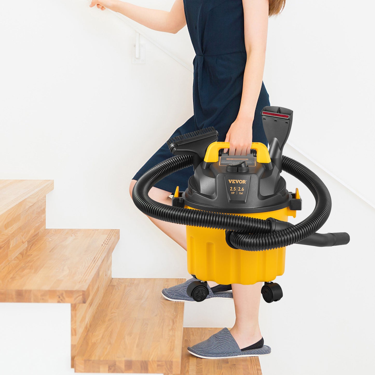 SucceBuy Wet Dry Shop Vacuum 3 In 1 Portable Blower And Attachments Storage